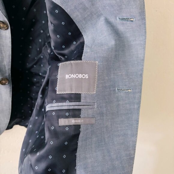 Bonobos Men's Blue Blazer Standard Fit Size 40 R - Picture 5 of 7
